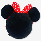 Almofada da Minnie com o zíper aberto revelando a manta