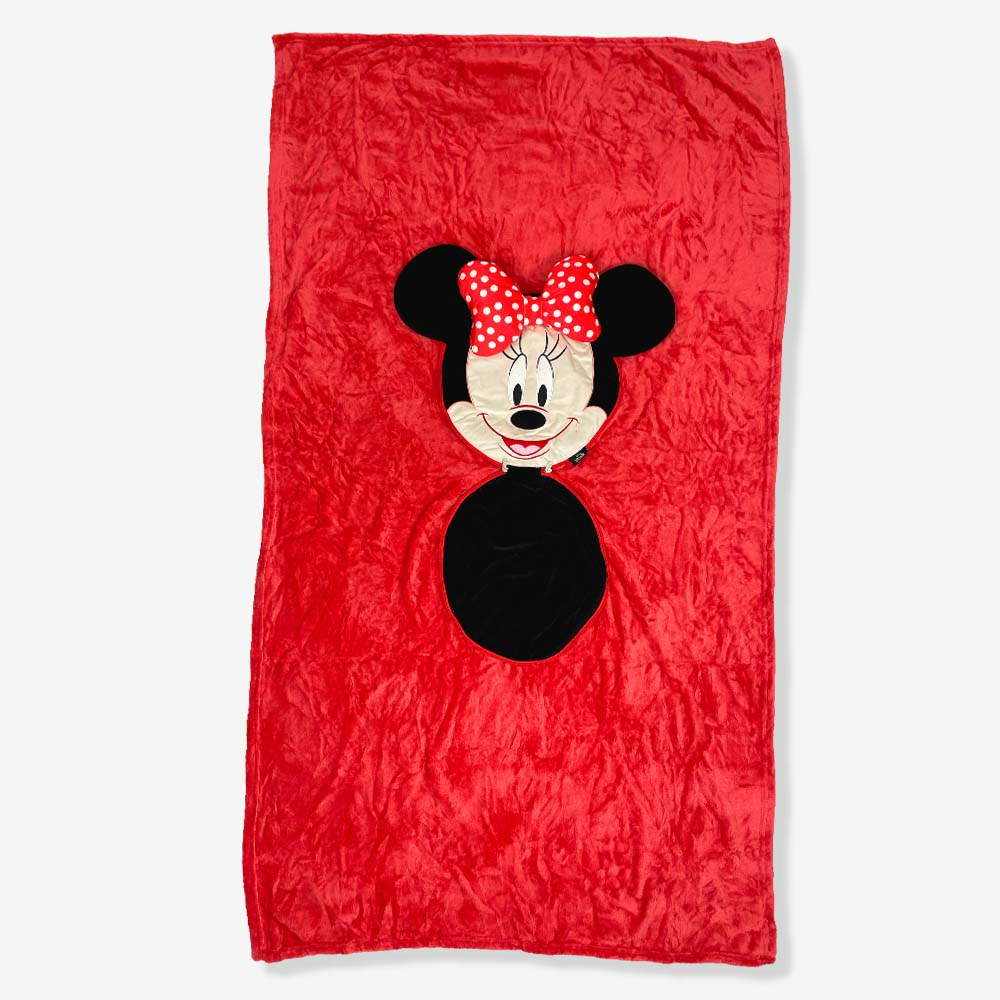 Manta da Minnie Mouse estendida por completo