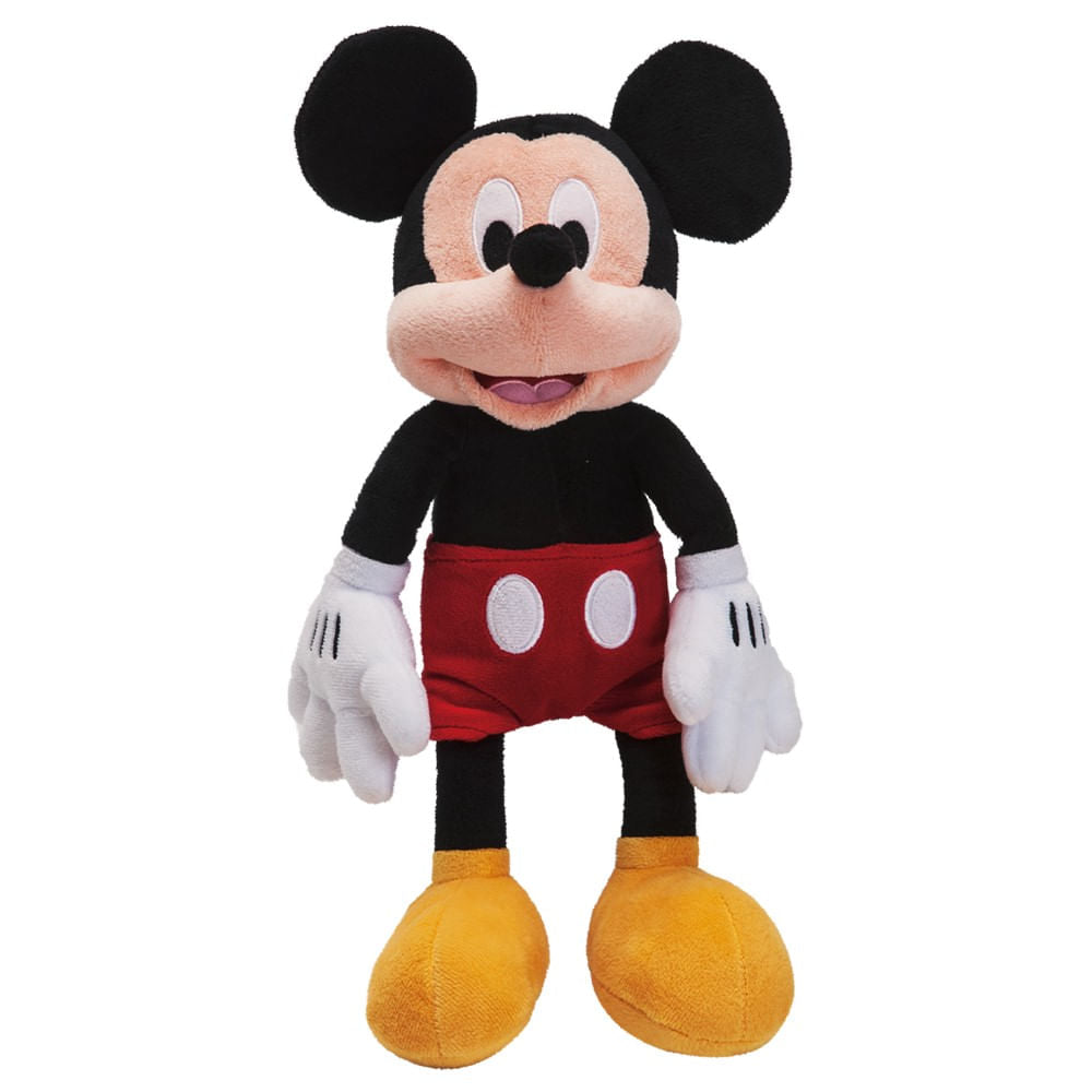 Pelúcia do Mickey Mouse de 40cm em pé, vista frontal