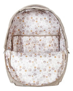 Mochila Minnie Café vista de trás com as alças acolchoadas