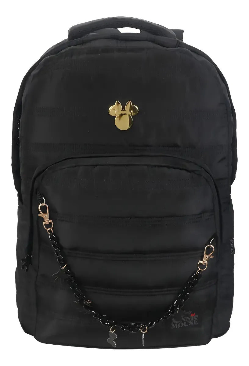 Mochila Minnie Café em uso