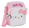 Bolsa transversal Hello Kitty em pelúcia, vista frontal