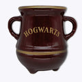 Caneca caldeirão Hogwarts vinho com nome Hogwarts em dourado