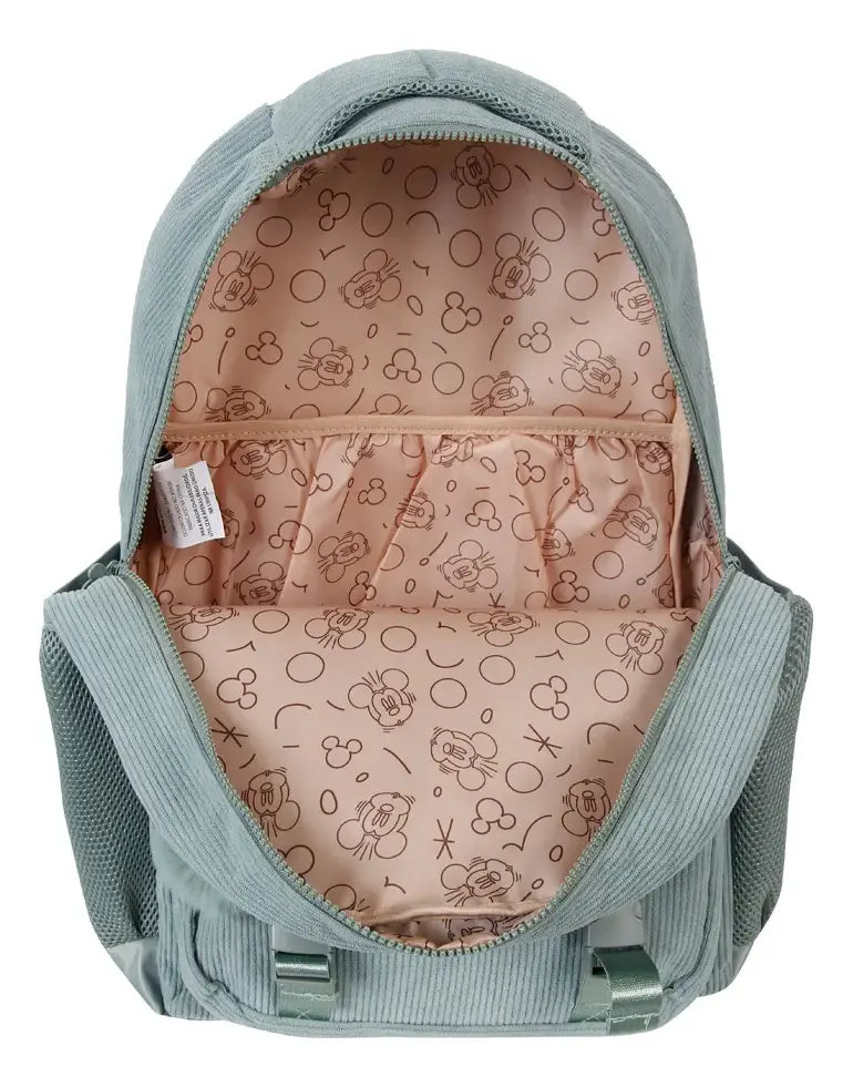 Mochila escolar Mickey Teen vista de lado