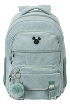 Detalhe do bordado do Mickey na mochila
