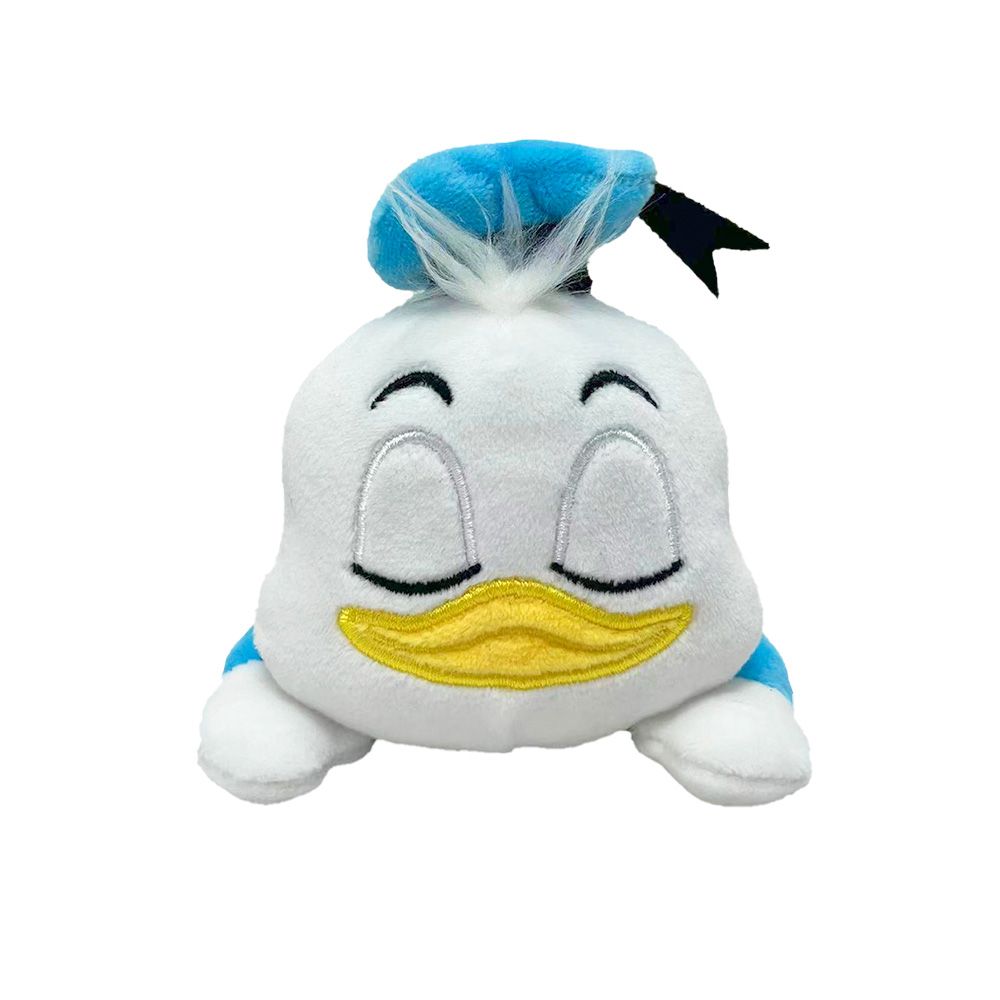 Pelúcia clipon Pato Donald dormindo, vista frontal