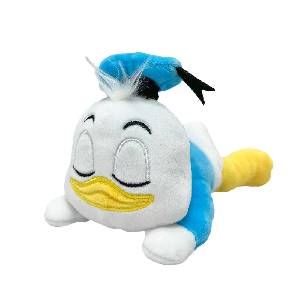 Pelúcia clipon Pato Donald, vista de três quartos do outro lado