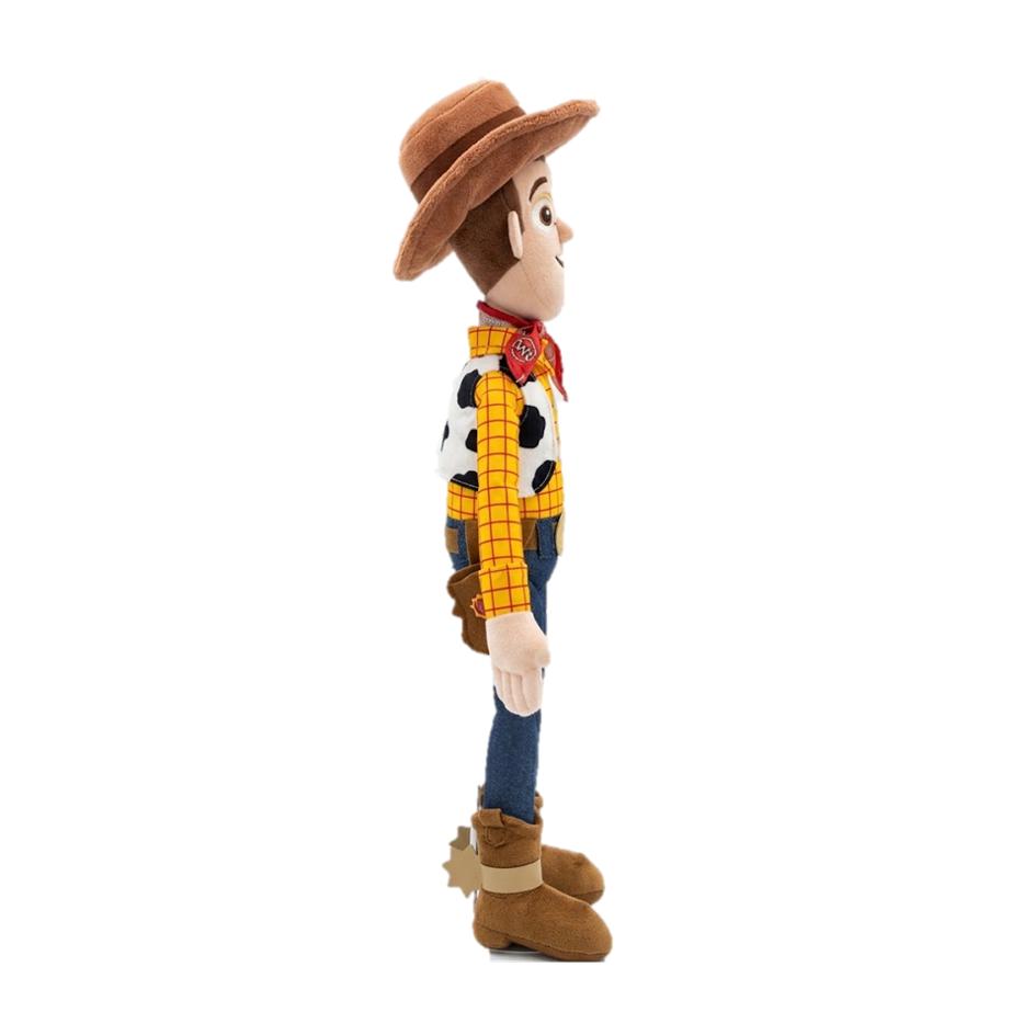 Pelúcia Woody, vista lateral